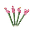 Balpen flamingo ( voorraad 30 stuks OP = OP)