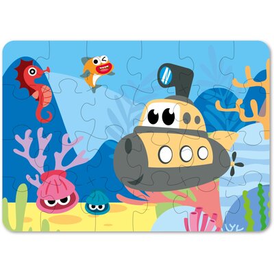 Puzzel voertuigen (voorraad 8 stuks OP = OP)
