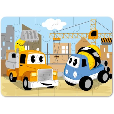 Puzzel voertuigen (voorraad 8 stuks OP = OP)