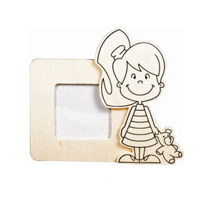 Fotolijstje meisje ( Voorraad 21 stuks OP=OP)