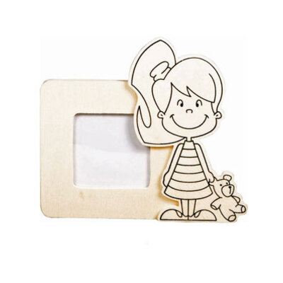 Fotolijstje meisje ( Voorraad 21 stuks OP=OP)