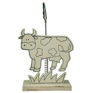 Memohouder Koe ( Voorraad: 3 stuks OP=OP )