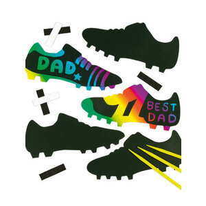 Kraskunst voetbalschoen magnetisch 10 stuks (Voorraad 3 verp.  OP=OP)