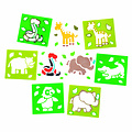 Sjablonen dieren, set á 6 stuks ( Voorraad 15 sets OP=OP)