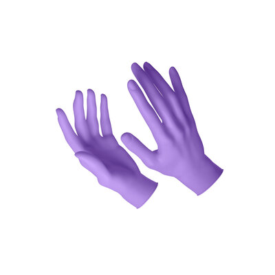 Akzenta Akzenta Style Nitril handschoenen Paars