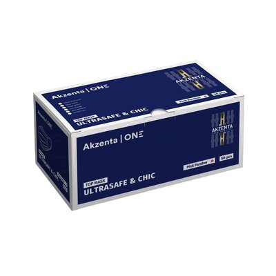 Akzenta Akzenta Topmask Ultrasafe & Chic IIR mondmaskers zwart