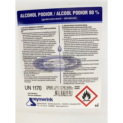 Reymerink SCHERPE PRIJS Alcohol Podior 80% 5 liter *