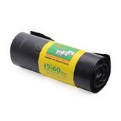 Afvalzak 60x80+5cm met trekband grijs Komo