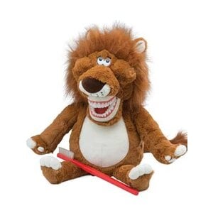 Poetspop (handpop) Lion de Leeuw ( afm. ca. 38 cm)
