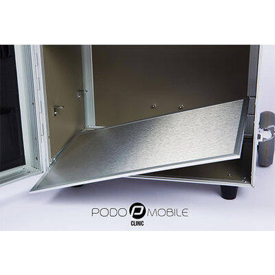 Maxi Pedicure Trolley Brush Silver