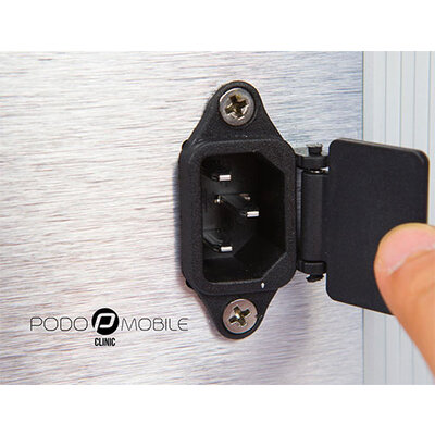 Maxi Pedicure Trolley Brush Silver