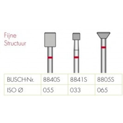 Busch Side Grip fijn rode ring