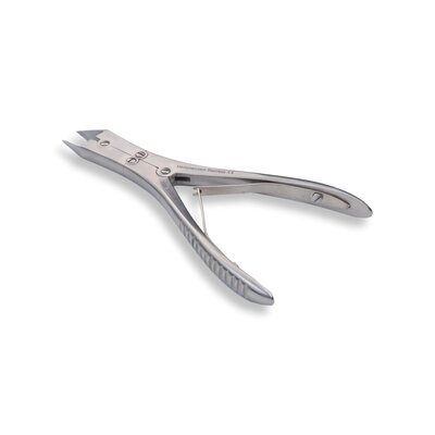 Medipharchem Pedicure / Nageltang 15 cm met dubbel scharnier en rechte bek rvs