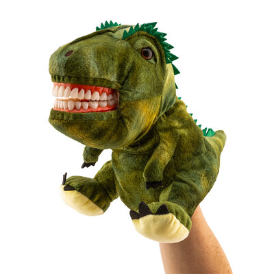 Poetspop (handpop) klein Dino (ca. 25 cm.)