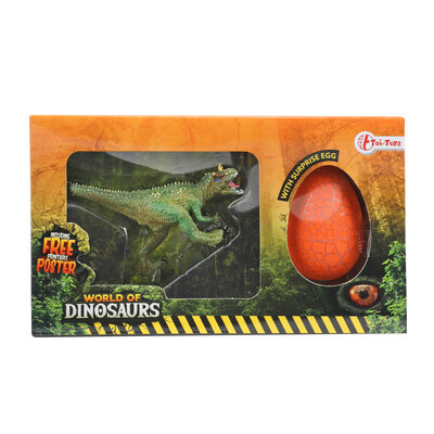 Dino met verrassingsei ( voorraad 18 stuks OP = OP)
