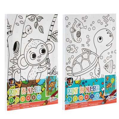 Schilderen op nummer (jongens) ( voorraad 6 stuks OP= OP)