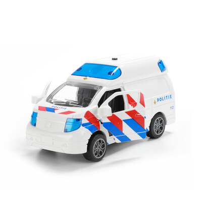 Politiebus frictie mét licht en geluid (voorraad 6 stuks OP = OP)
