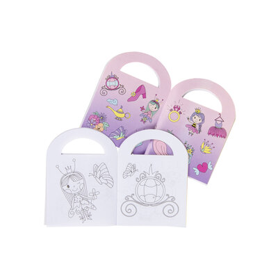Kleurboekje met sticker sheet Prinses