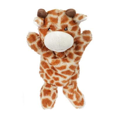 Handpop dieren pluche Fluffy