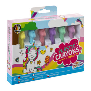 Waskrijtjes dieren, set á 6 stuks ( voorraad 343 stuks OP = OP)