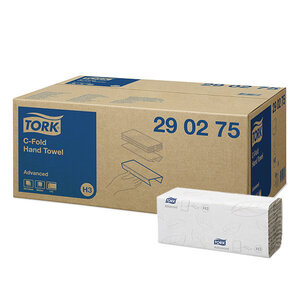 Tork C-Vouw handdoeken Tork 290275 2-laags Geschikt voor Tork H3 dispenser