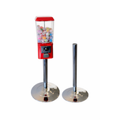 Voet/ standaard voor capsuleautomaat Rood, Chroom