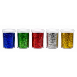 Glitter-shakers set á 5 stuks ( Voorraad 45 sets OP=OP)