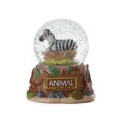 Sneeuwbol met wilde dieren