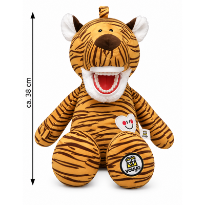 Poetspop Tobie Tijger ( ca. 40 cm)