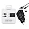 Samsung Samsung Oplader + USB Kabel Type-C, Zwart, Fast Charge 15W, EP-TA20EBECGWW