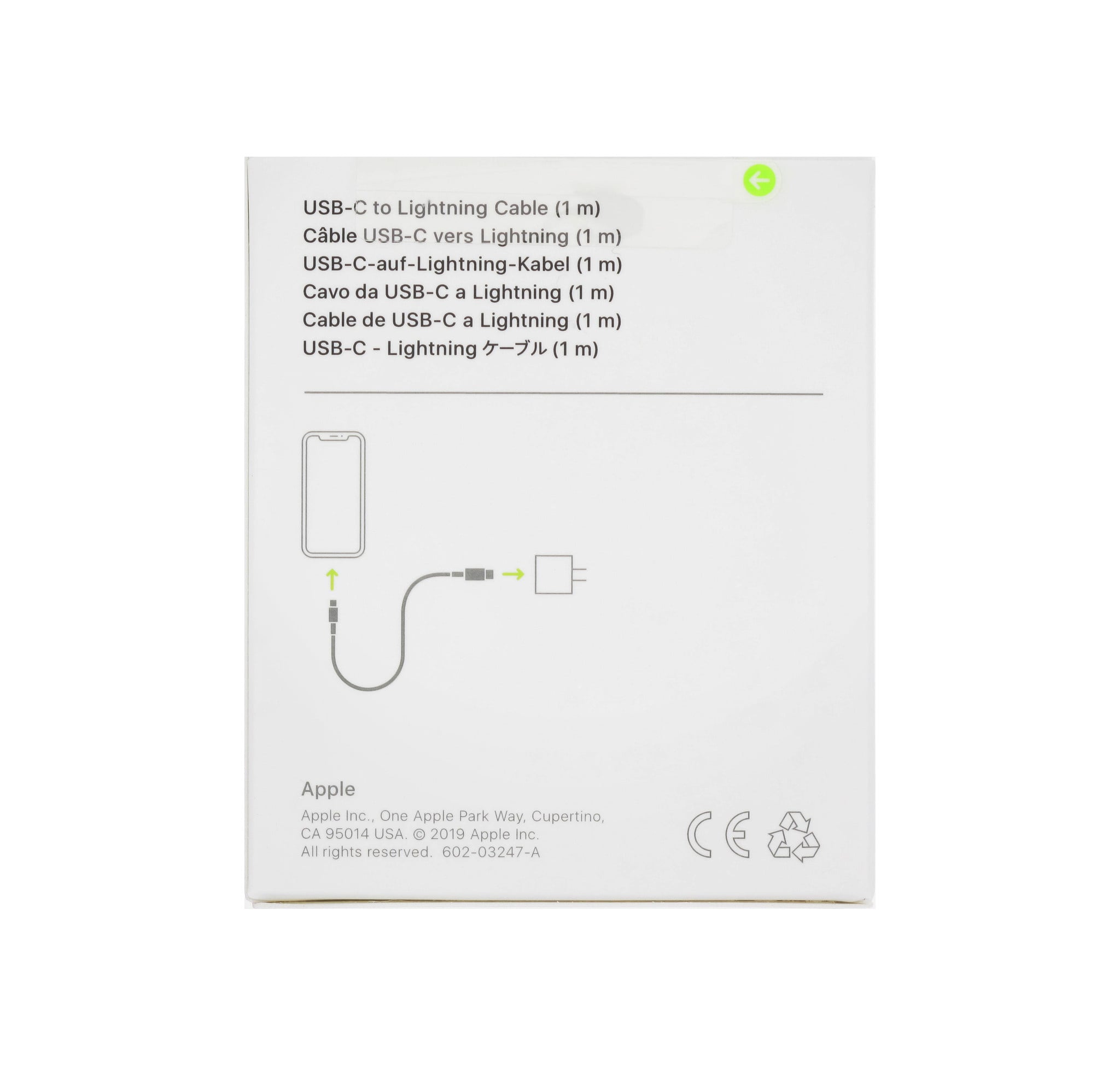 Apple Apple Lightning auf USB-C Kabel - 1M - Blisterpackung