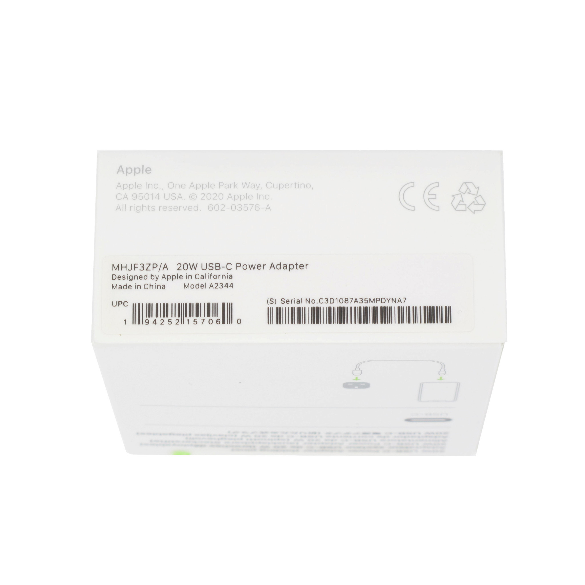 Apple Apple USB-C Ladegerät A2344 | UK | 20W | Blisterpackung