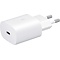 Samsung Samsung USB-C Oplader + USB-C naar USB-C Kabel, Wit, 25W (EP-TA800XWEGWW) | Blisterverpakking