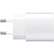 Samsung Samsung USB-C Oplader + USB-C naar USB-C Kabel, Wit, 25W (EP-TA800XWEGWW) | Blisterverpakking