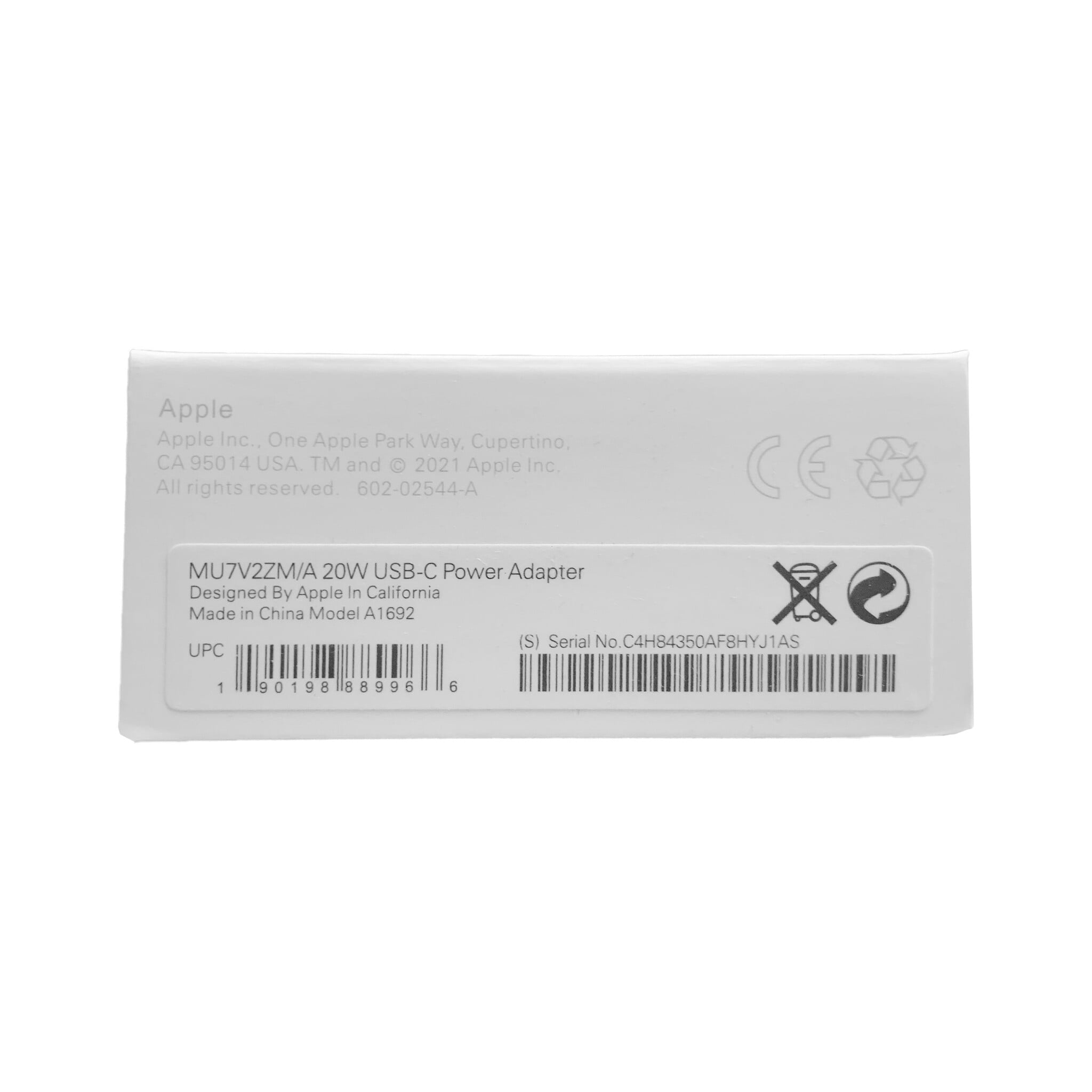 Apple Apple USB-C Charger A1692 | EU | 18W | Blister Packaging