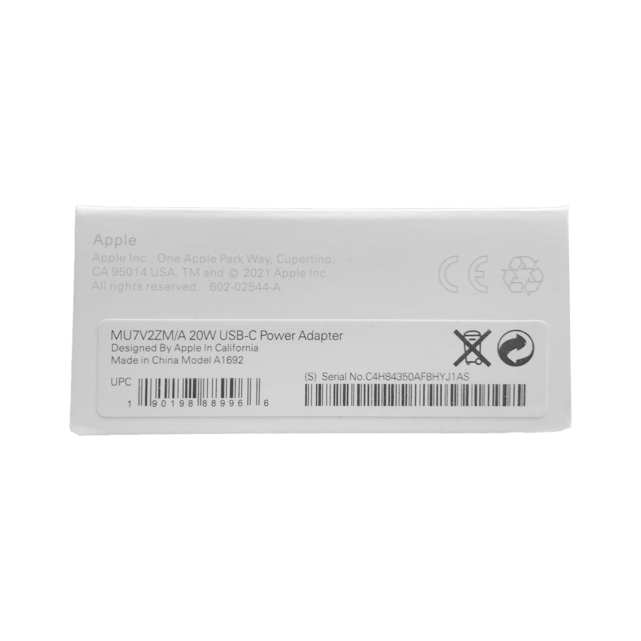 Apple Apple USB-C Oplader A1692 | EU | 18W | Blisterverpakking
