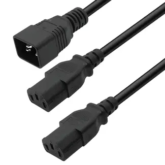 C20 naar 2x C13 Y-Splitter - Lengte 150cm