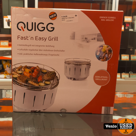 QUIGG Fast 'n Easy Grill | Nieuw