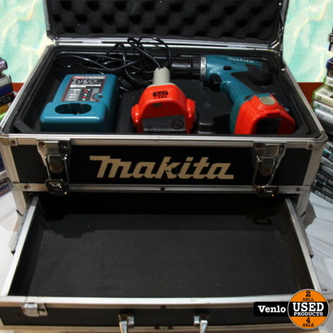 Makita Boormachine 6271d Extra Accu + Case | Prima staat