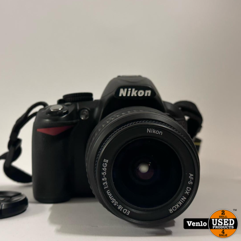 Nikon D3100 + Nikon dx 18-55mm Lens | ZGAN Incl. Tas