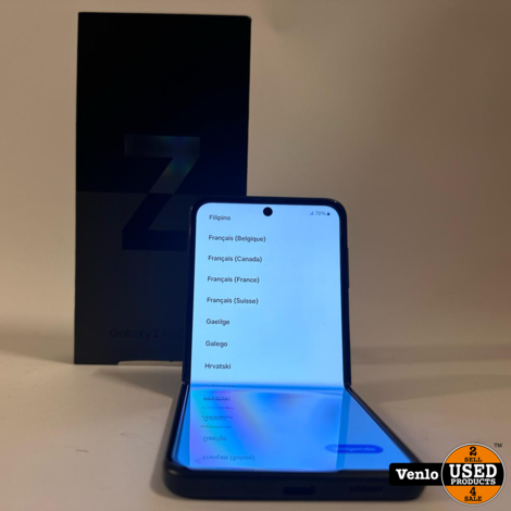 Samsung Galaxy Z Flip 3 Zwart 256gb | ZGAN Incl. Doos