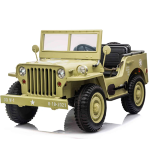 Jeep Willy’s Jeep Army 24V 3 seater Khaki