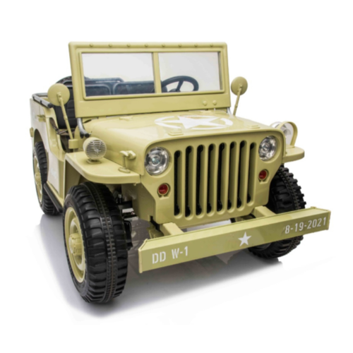 Jeep Willy’s Jeep Army 24V 3 seater Khaki