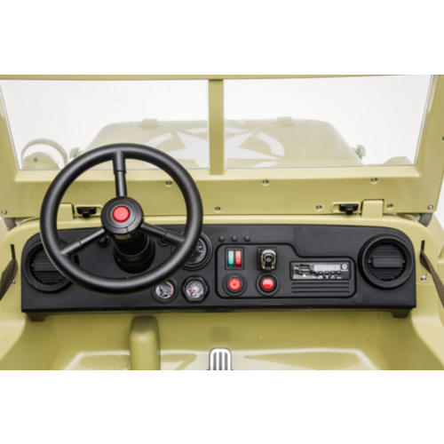 Jeep Willy’s Jeep Army 24V 3 seater Khaki