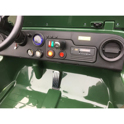 Jeep Willy’s Jeep Army 24V 3 seater Khaki