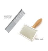 Slicker brush and Comb for cats