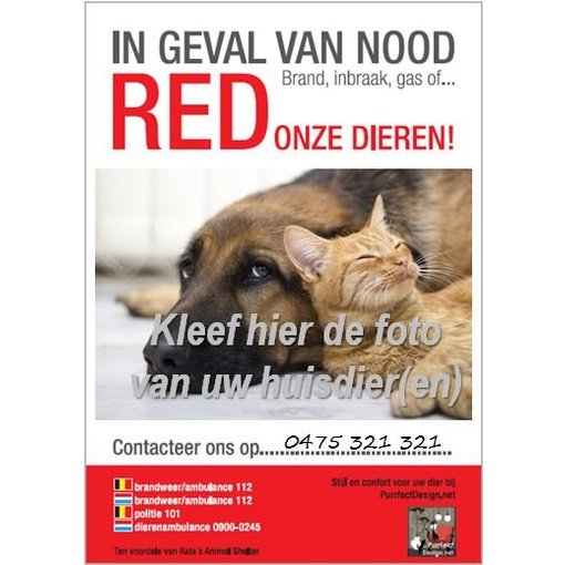 RED onze Dieren (noodsticker)