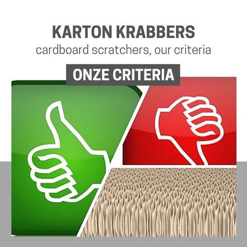 INFO: Karton krabbers, onze criteria