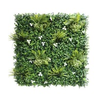 Green-lab Kunsthaag Jungle met witte bloemen 50x50 cm | Gratis verzending