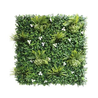 Green-lab Kunsthaag Jungle met witte bloemen 50x50 cm